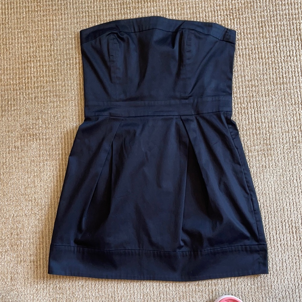 Black French Connection Strapless Dress - size 10